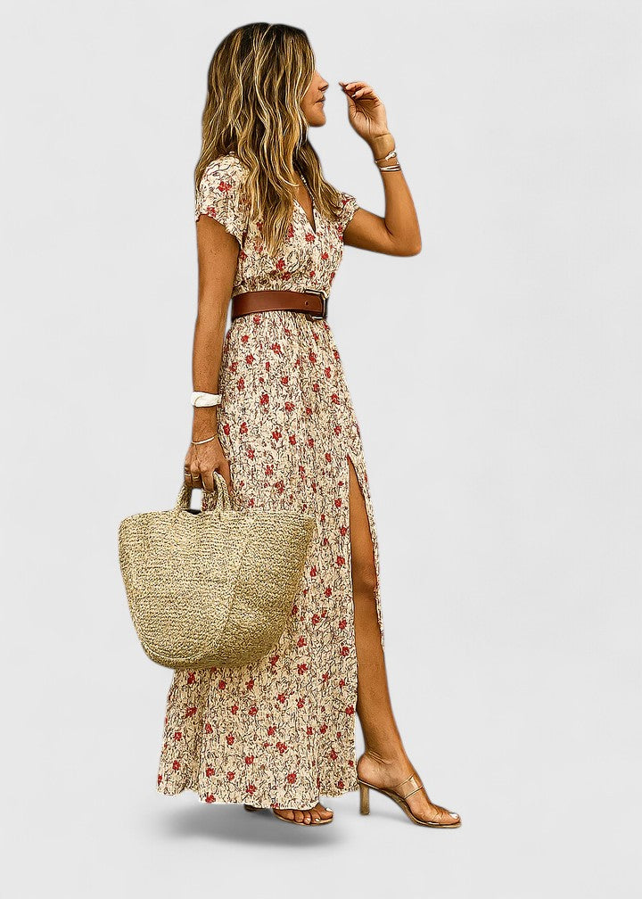 Spring Paisley Maxi Dress For Women™ – Fließende Eleganz für entspannte Frühlingstage