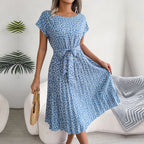 Spring Floral Midi Dress™ – Mühelose Eleganz für sonnige Frühlingstage