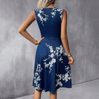 Floral Midi Spring Dress™ – Zeitlose Frühlingseleganz mit blumigem Charme