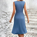 Floral Midi Spring Dress™ – Zeitlose Frühlingseleganz mit blumigem Charme