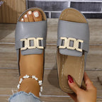 Women's Buckle Strap Comfort Sandals with Cushioned Sole™ – Mühelose Eleganz für jeden Tag