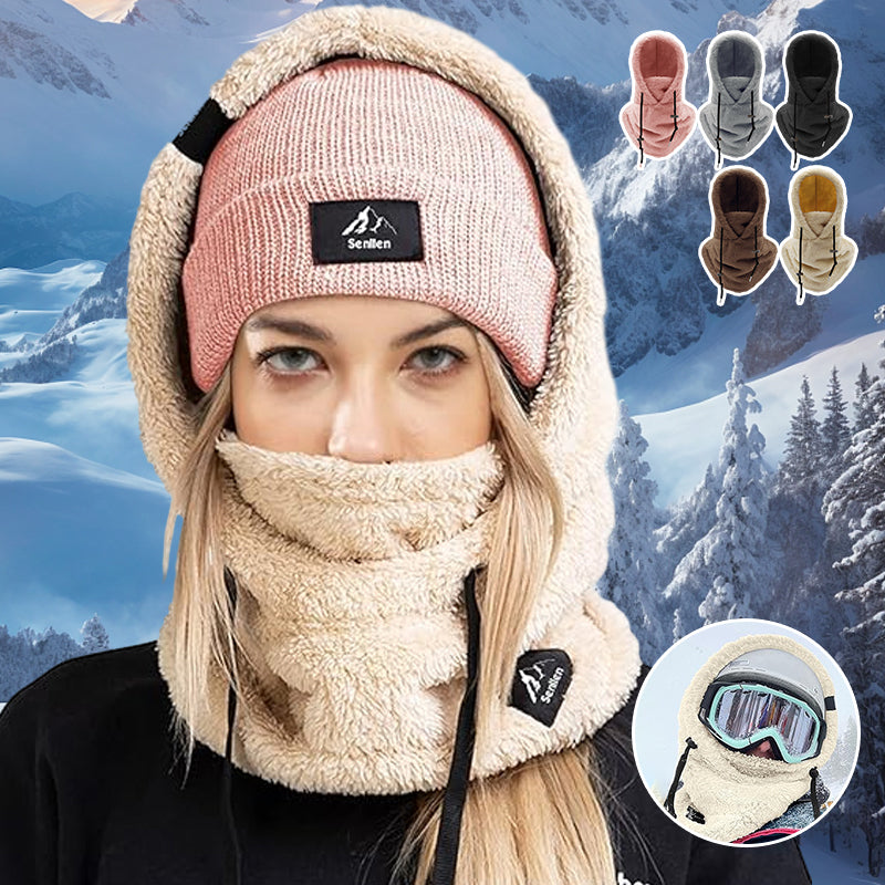 SkiMask™ – Warme Skimaske mit weicher Sherpa-Kapuze für gemütliche Wintermomente [50% Rabatt]