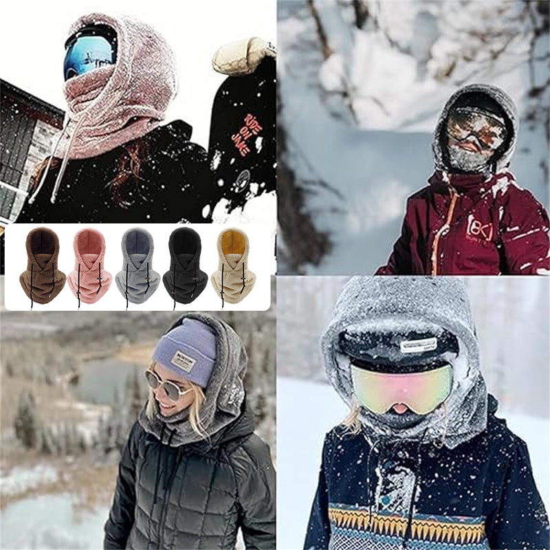 SkiMask™ – Warme Skimaske mit weicher Sherpa-Kapuze für gemütliche Wintermomente [50% Rabatt]