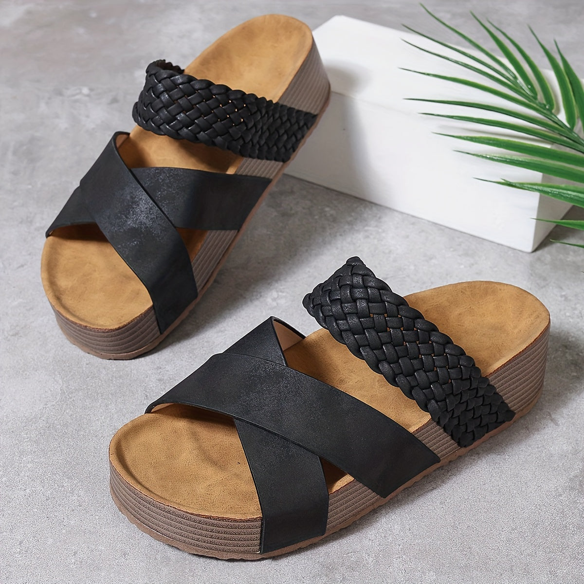 Faith | Women's Supportive Wedge Slide Sandals™ – Mühelose Eleganz mit ganztägigem Komfort
