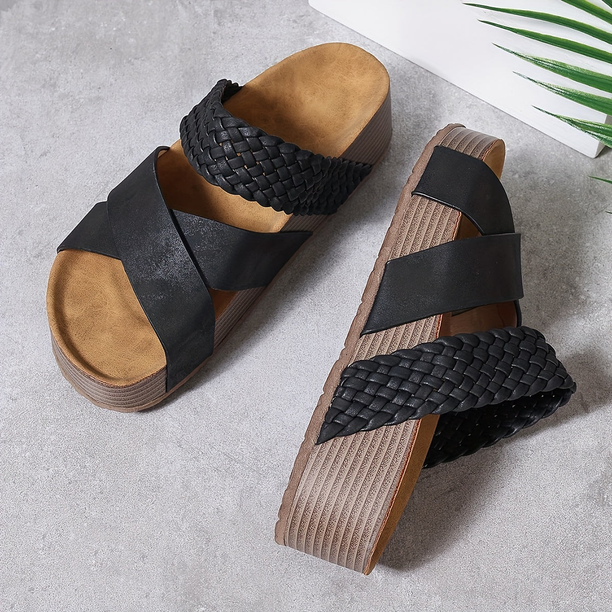 Faith | Women's Supportive Wedge Slide Sandals™ – Mühelose Eleganz mit ganztägigem Komfort