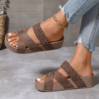 Faith | Women's Supportive Wedge Slide Sandals™ – Mühelose Eleganz mit ganztägigem Komfort