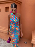 Women's One Shoulder Printed Elegant Slim Fit Maxi Dress™ – Moderne Eleganz mit asymmetrischem Design
