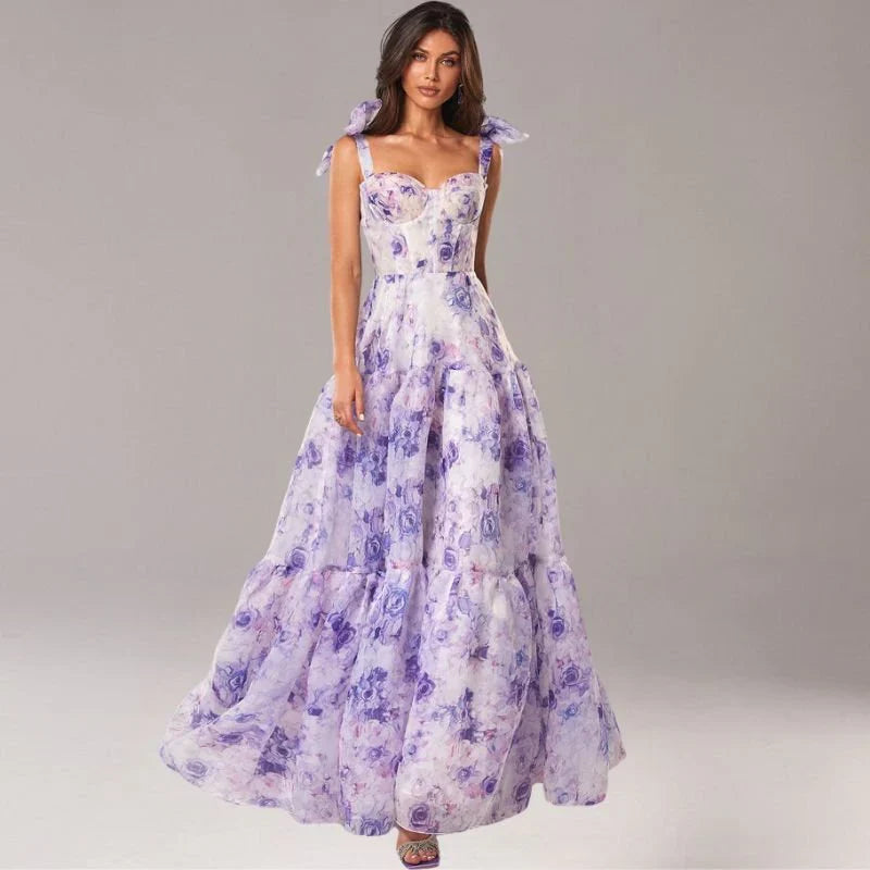 Floral Dress with Bow Details for Women™ – Romantische Eleganz für jeden Anlass