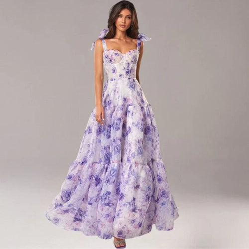 Floral Dress with Bow Details for Women™ – Romantische Eleganz für jeden Anlass