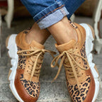 Winslow | Women's Leopard Print Lace-Up Chunky Sneakers™ – Stilvoller Komfort für den modernen Alltag