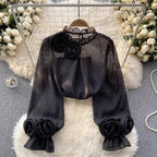 Georgia | Women's Elegant Spring Belly Cover Blouse™ – Elegante Silhouette für warme Tage
