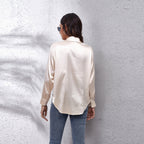 Sydney | Women's Casual Workwear Loose Fit Satin Blouses™ – Mühelose Eleganz für jeden Anlass