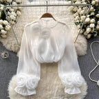 Georgia | Women's Elegant Spring Belly Cover Blouse™ – Elegante Silhouette für warme Tage