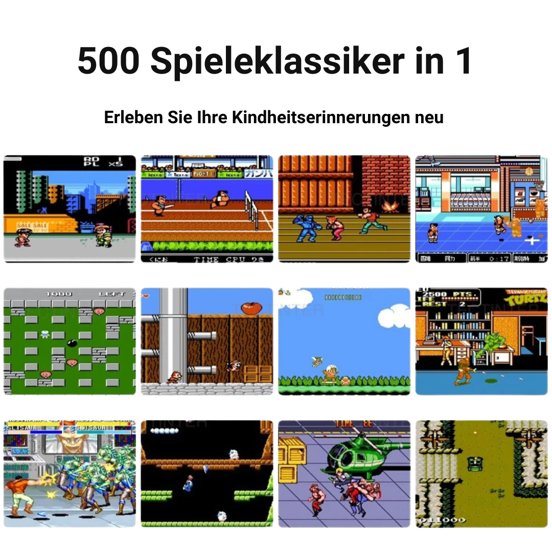 RetroGame™ – Klassische Arcade-Spiele, tragbar und kinderfreundlich für stundenlangen Spielspaß [50 % Rabatt]