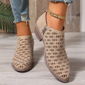 Women's Cutout Ankle Boots with Slingback Strap and Breathable Design™ – Stilvolle Luftigkeit für jeden Tag