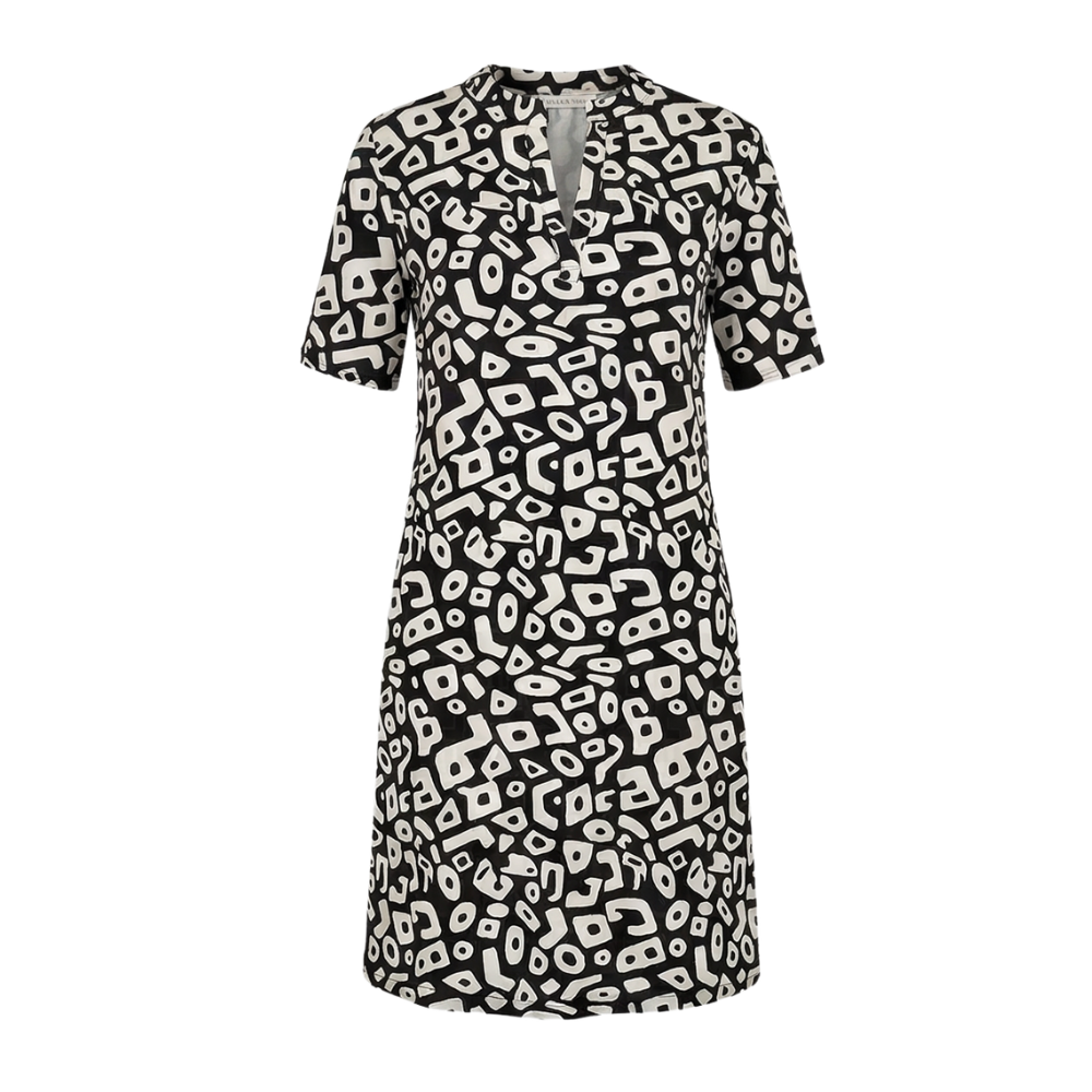 Printed V Neck Dress With Relaxed Comfortable Fit for Women™ – Müheloser Stil für jeden Anlass