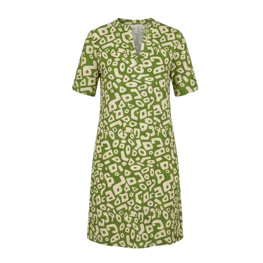 Printed V Neck Dress With Relaxed Comfortable Fit for Women™ – Müheloser Stil für jeden Anlass