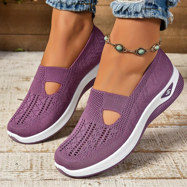 Women's Breathable Slip On Walking Sneakers with Cushioned Sole™ – Ganztägiger Komfort ohne Kompromisse