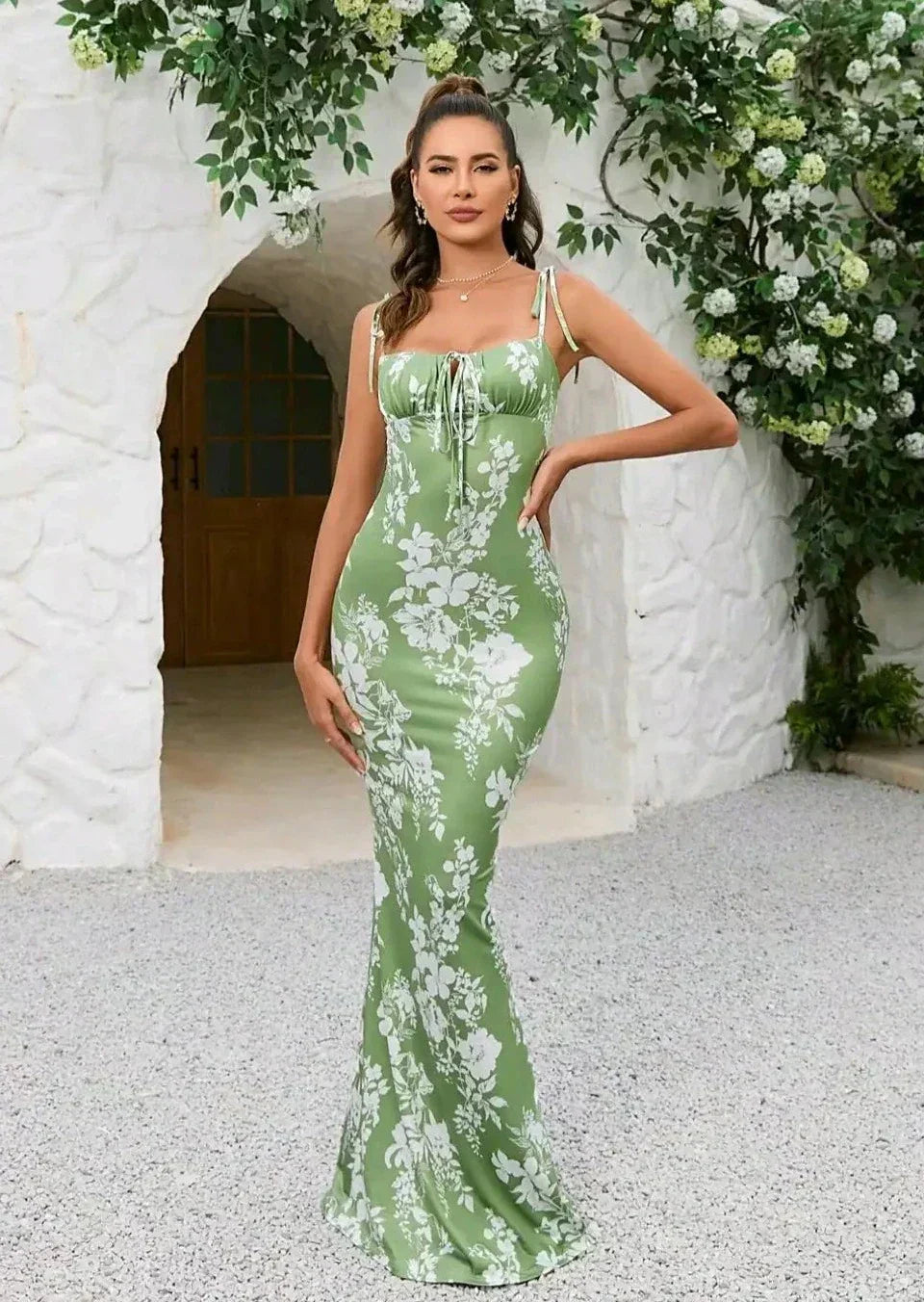 Chic Floral Maxi Dress™ – Elegante Frühlingsmode mit femininer Ausstrahlung