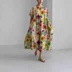 Floral Flowing Spring Dress™ – Mühelose Eleganz für entspannte Frühlingstage