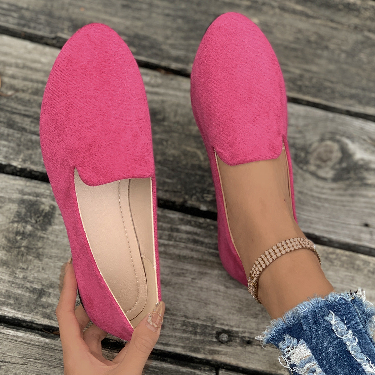 Women's Pointed Toe Flat Shoes with Slip On Design and Lightweight Comfort™ – Elegante Vielseitigkeit für jeden Tag