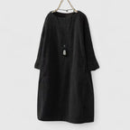Relaxed Long Sleeve Midi Dress™ – Zeitloser Komfort für den Alltag