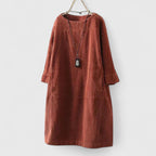 Relaxed Long Sleeve Midi Dress™ – Zeitloser Komfort für den Alltag