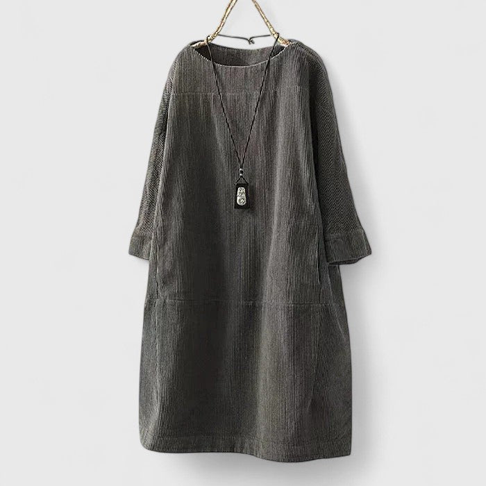 Relaxed Long Sleeve Midi Dress™ – Zeitloser Komfort für den Alltag