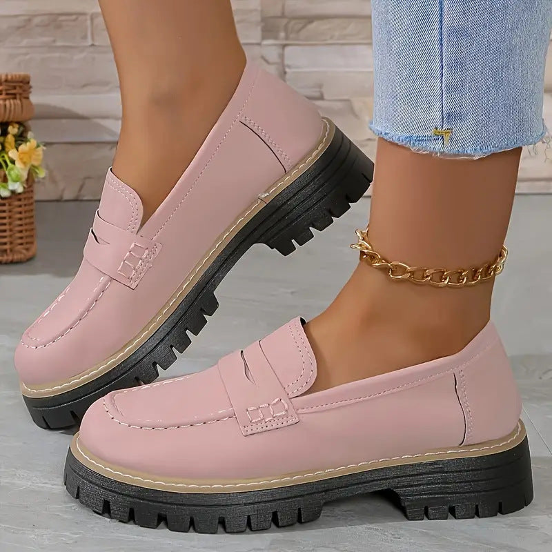 Women's Chunky Slip On Loafers with Cushioned Insole™ – Ganztägiger Komfort für den modernen Alltag