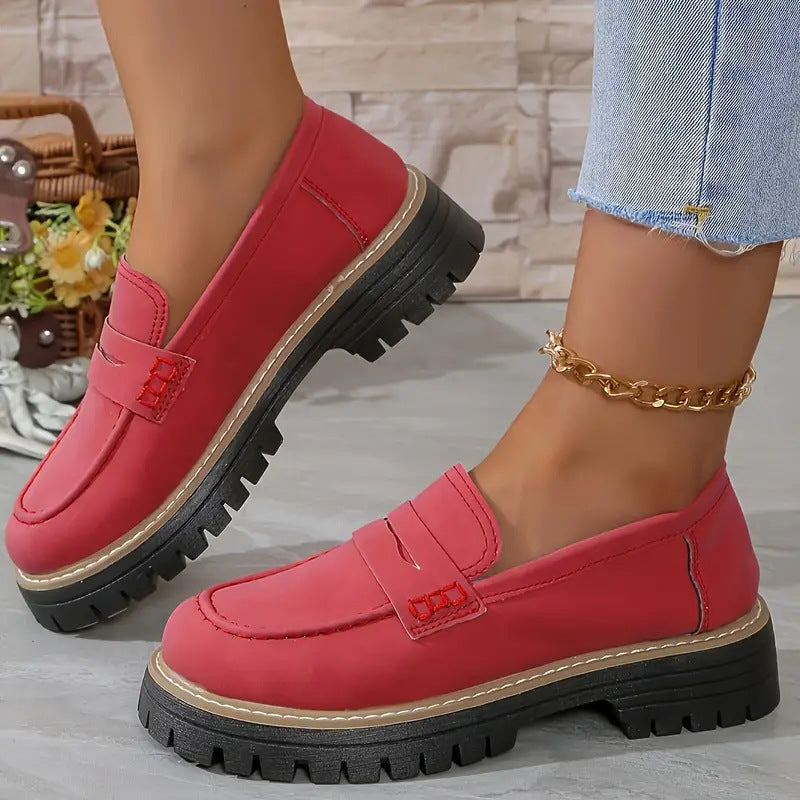 Women's Chunky Slip On Loafers with Cushioned Insole™ – Ganztägiger Komfort für den modernen Alltag