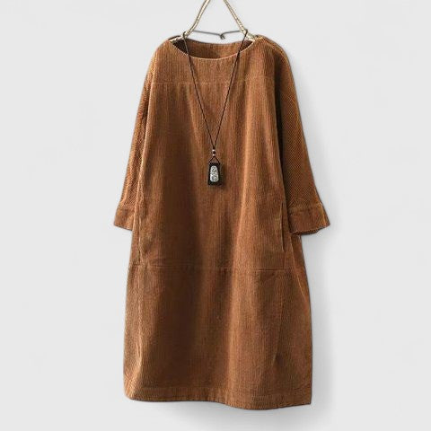 Relaxed Long Sleeve Midi Dress™ – Zeitloser Komfort für den Alltag