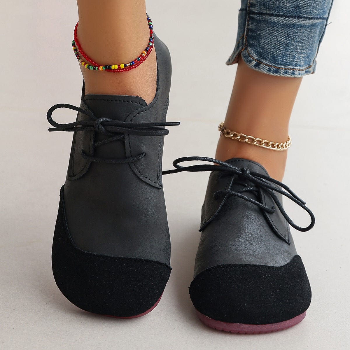 Hollis | Women's Comfortable Lace-Up Walking Flats™ – Stilvoller Komfort für jeden Tag