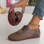Hollis | Women's Comfortable Lace-Up Walking Flats™ – Stilvoller Komfort für jeden Tag