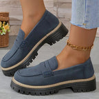 Women's Chunky Slip On Loafers with Cushioned Insole™ – Ganztägiger Komfort für den modernen Alltag