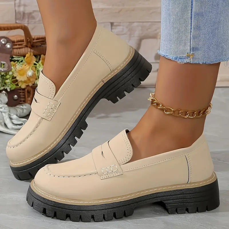 Women's Chunky Slip On Loafers with Cushioned Insole™ – Ganztägiger Komfort für den modernen Alltag