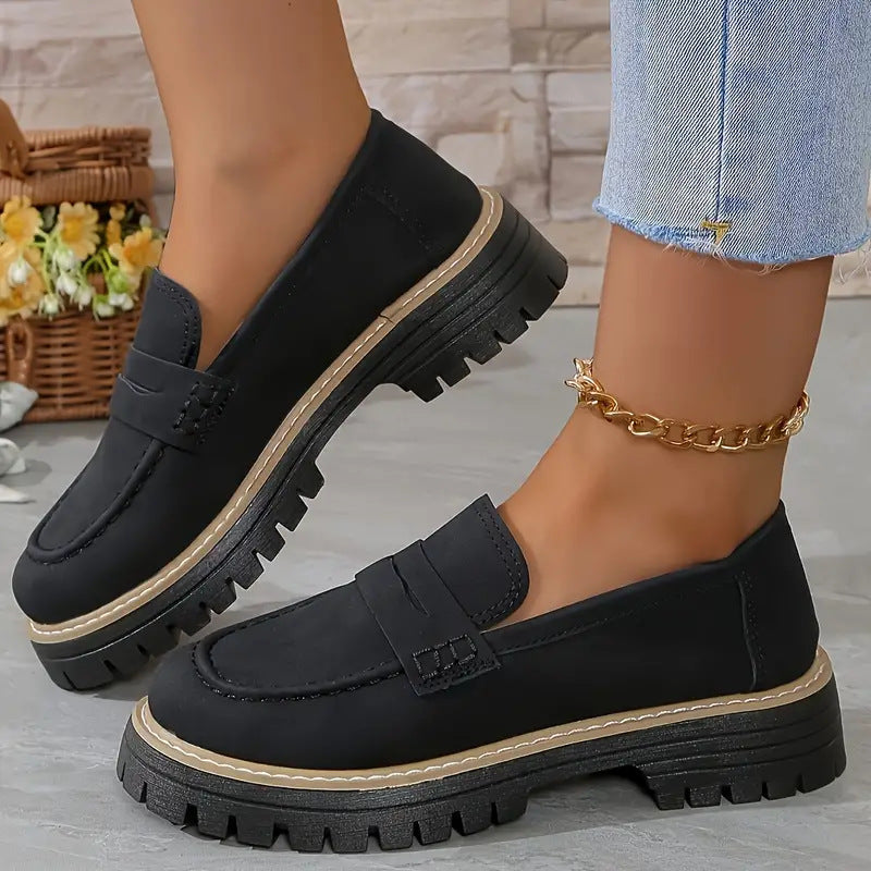 Women's Chunky Slip On Loafers with Cushioned Insole™ – Ganztägiger Komfort für den modernen Alltag