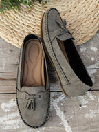 Women's Orthopedic Moccasin Loafers with Bow Detail and Cushioned Sole™ – Eleganter Komfort für den ganzen Tag
