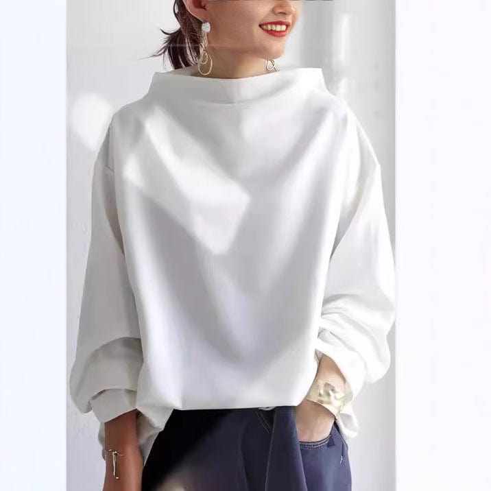 Rachel | Women High-Neck Long Sleeve Top™ – Elegante Vielseitigkeit für jeden Anlass