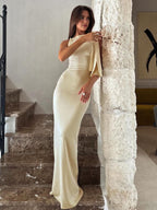 Women's One Shoulder Maxi Dress with Draped Detail™ – Zeitlose Eleganz für besondere Momente