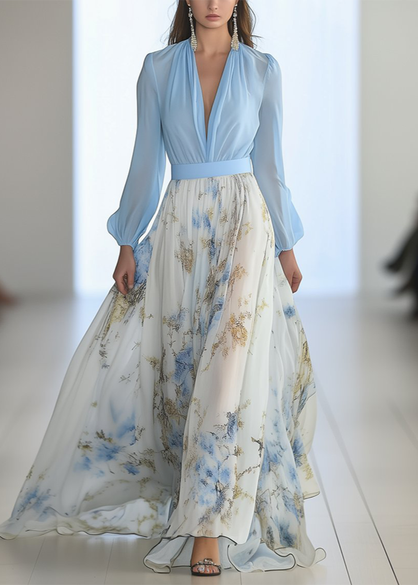 Spring Floral Maxi Dress™ – Elegante Frühlingsausstrahlung mit fließendem Komfort