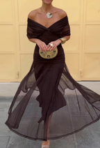 Women's Elegant Maxi Dress with V-Neck and Flowing Fit™ – Zeitlose Eleganz für jeden Anlass