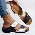 Women's Orthopedic Platform Sandals with Double Strap and Cushioned Sole™ – Ganztägiger Komfort mit stilvoller Eleganz