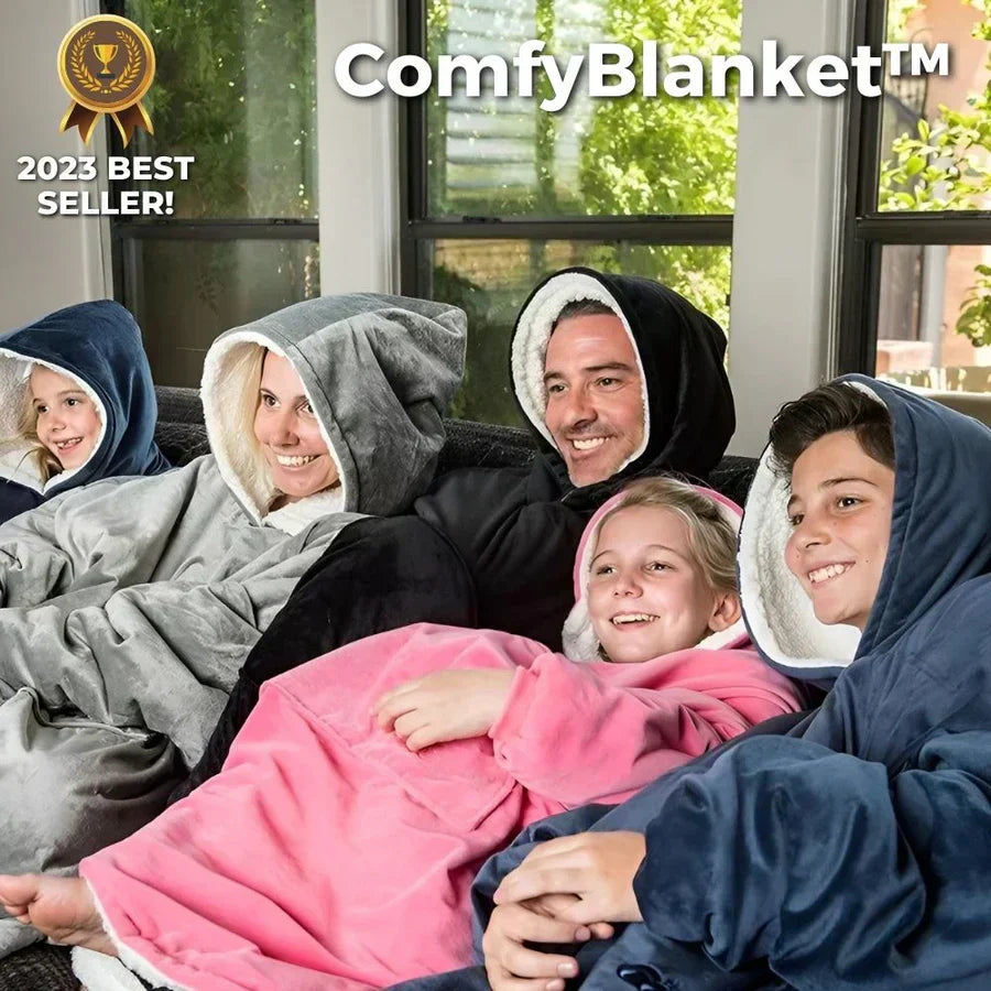 ComfyBlanket™ – Ultrawarmer Sherpa-Fleece-Hoodie für maximale Gemütlichkeit [50 % Rabatt]