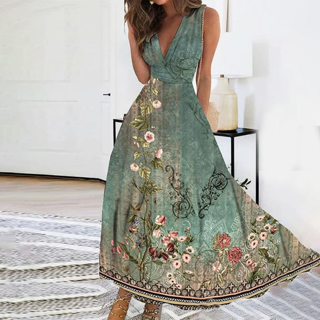 Elegant Floral Maxi Dress™ – Zeitlose Eleganz mit femininer Ausstrahlung