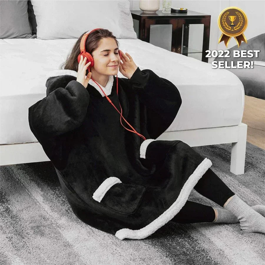 ComfyBlanket™ – Ultrawarmer Sherpa-Fleece-Hoodie für maximale Gemütlichkeit [50 % Rabatt]