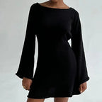 Soft Knit Long Sleeve Mini Dress™ – Elegante Silhouette für jeden Anlass