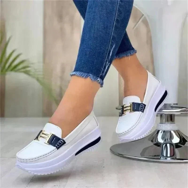 Damen Orthopädische Slip-On Loafer mit gepolsterter Sohle und atmungsaktivem Design™ – Eleganter Komfort für den ganzen Tag