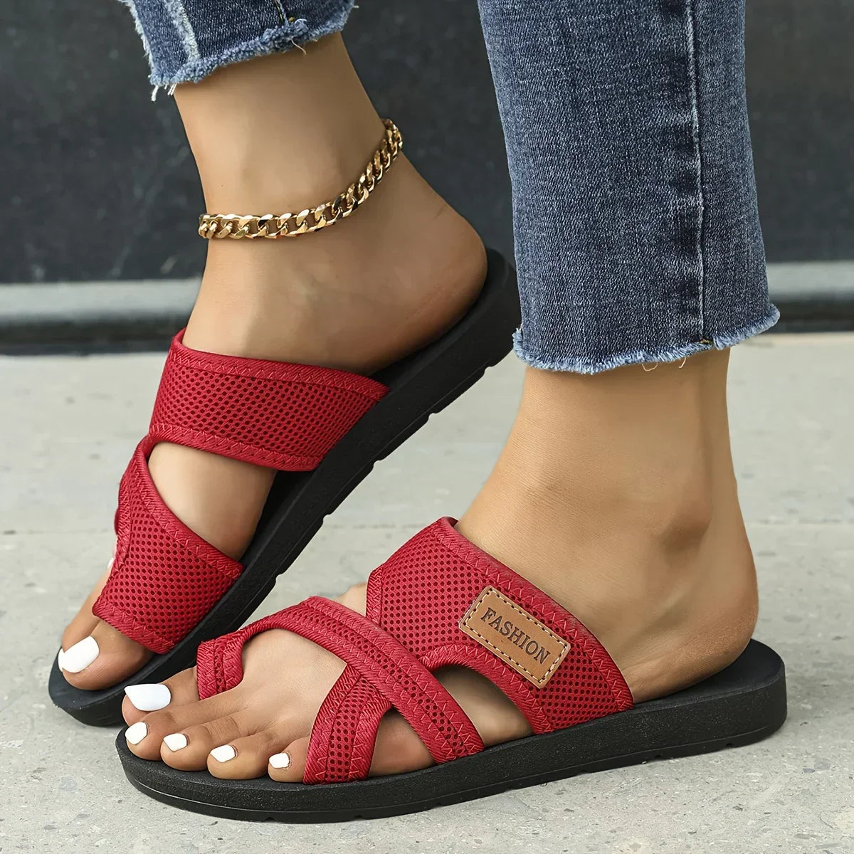 Women's Comfortable Summer Sandals with Adjustable Straps and Cushioned Sole™ – Ganztägiger Komfort für warme Tage
