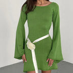 Soft Knit Long Sleeve Mini Dress™ – Elegante Silhouette für jeden Anlass