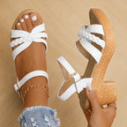 Orthopädische Plateau Sandalen für Damen mit gepolsterter Sohle und verstellbaren Riemen™ – Eleganter Komfort für den ganzen Tag